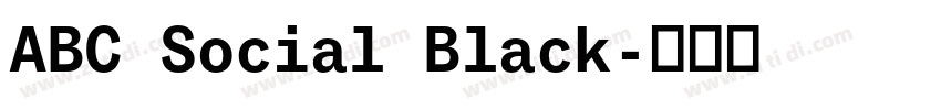ABC Social Black字体转换